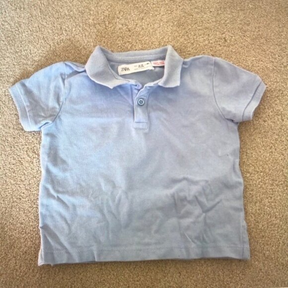 Kids Sky Blue Polo Shirt